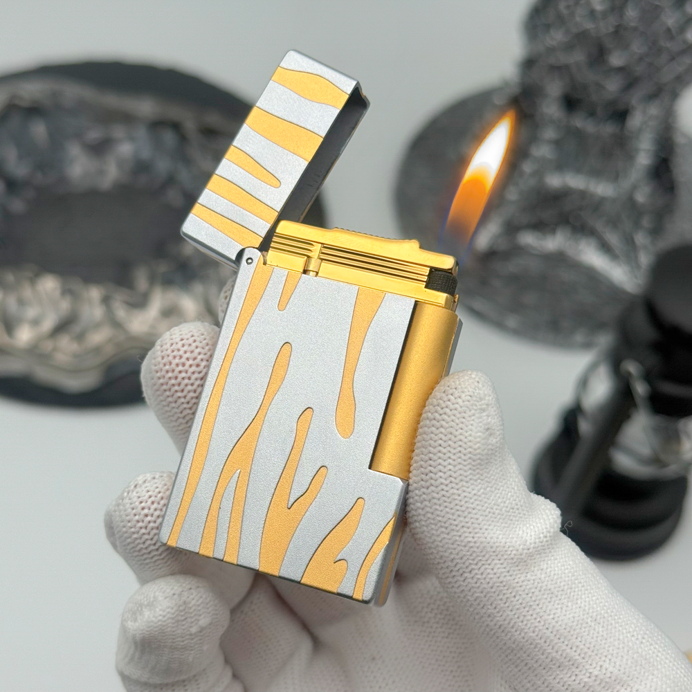 Men Accessories Collection - Unique Lighters Metal Engraved Refill Butane