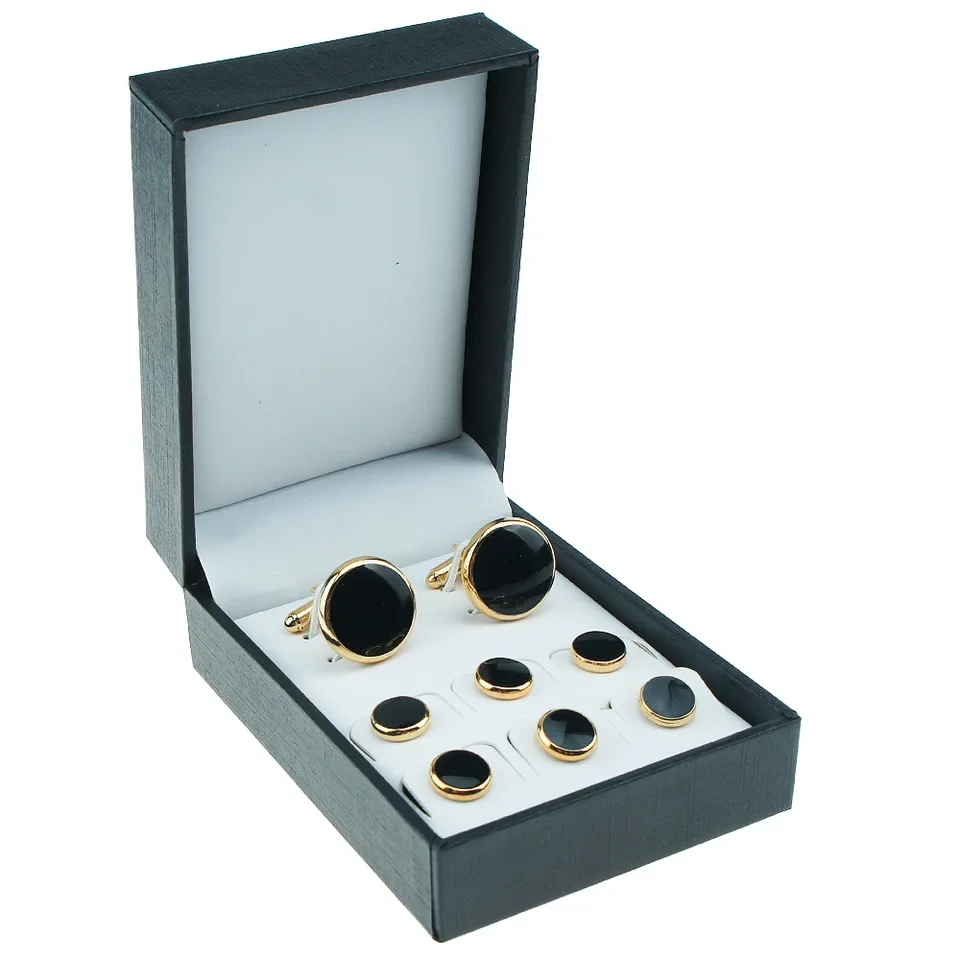 Men Accessories For Suit - 8PCS Elegant Copper Shell Cufflinks for