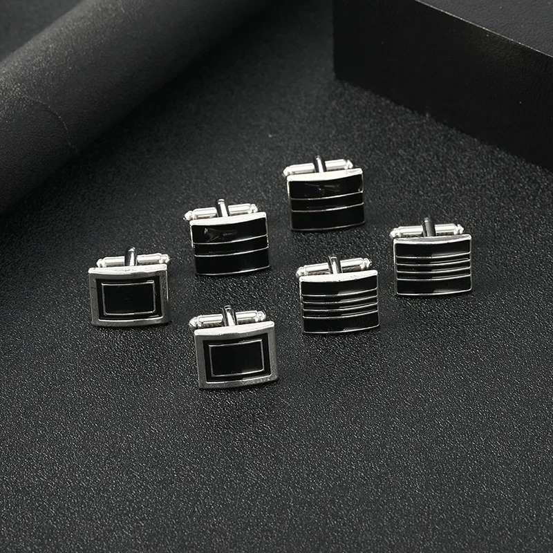 Men'S Accessories And Jewelry - High Quality French Square Cufflinks for