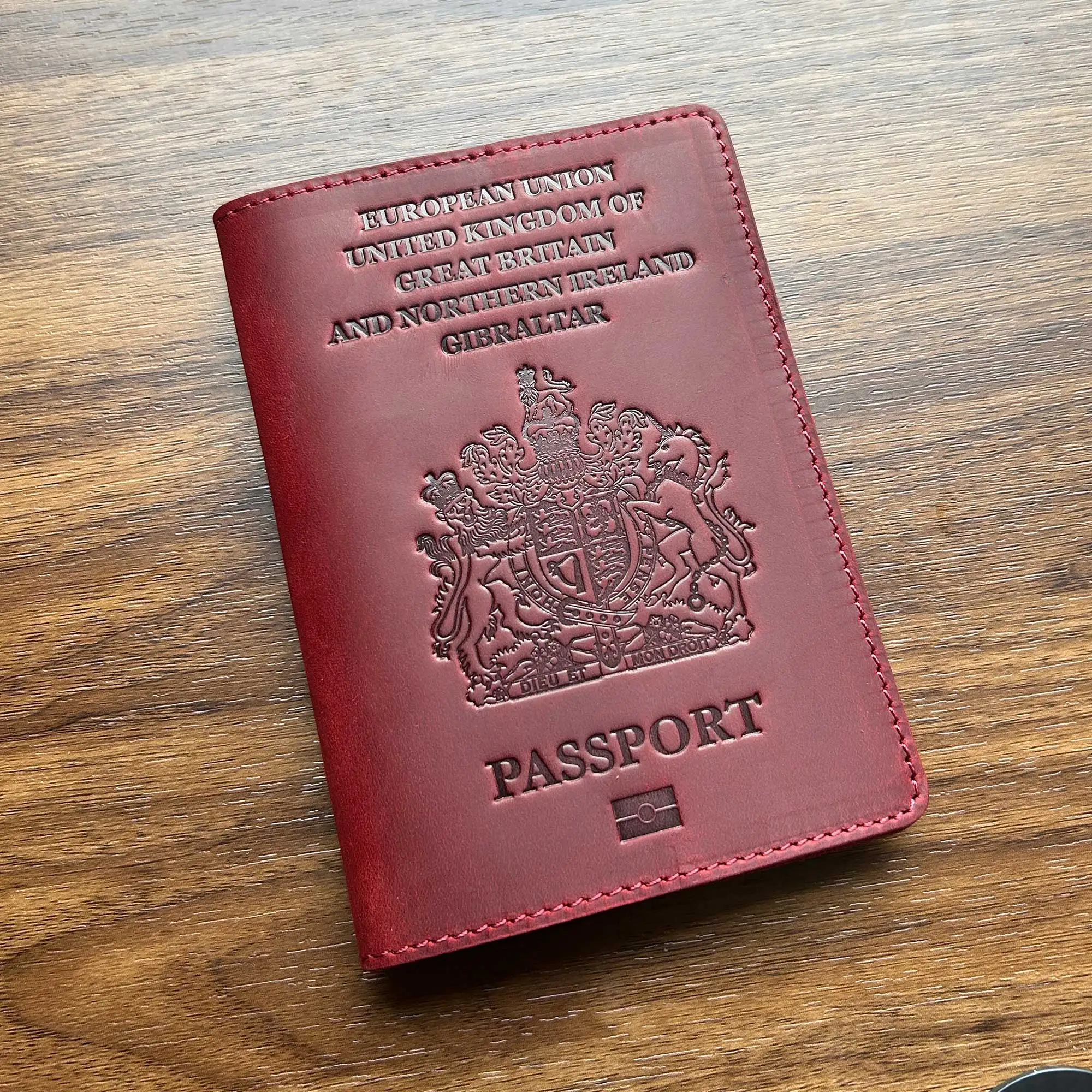 Men'S Accessories Uk - Genuine Leather old style British Passport