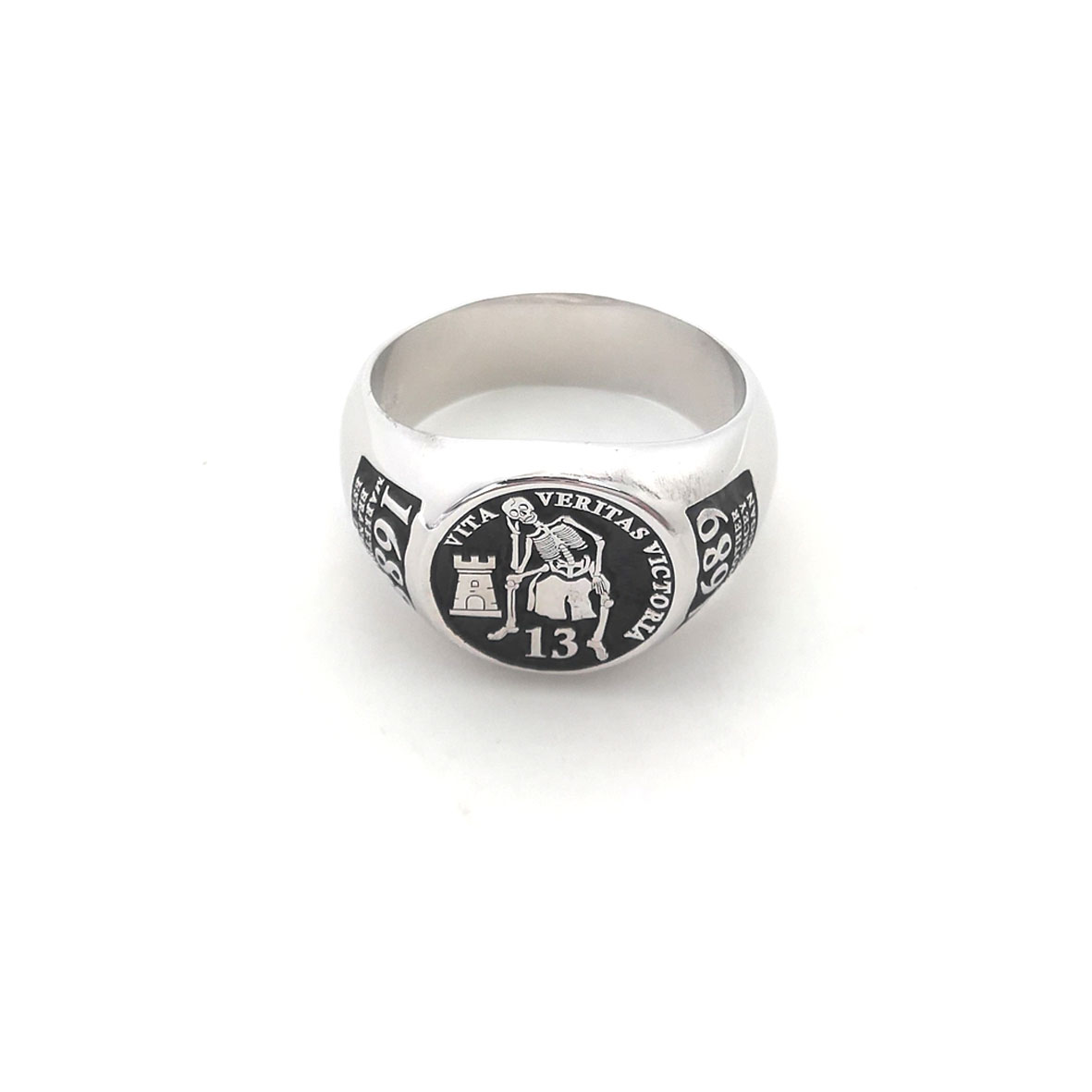 Custom Engraved 17mm Round Top - Signet Ring Men incelemesi ve fiyatı