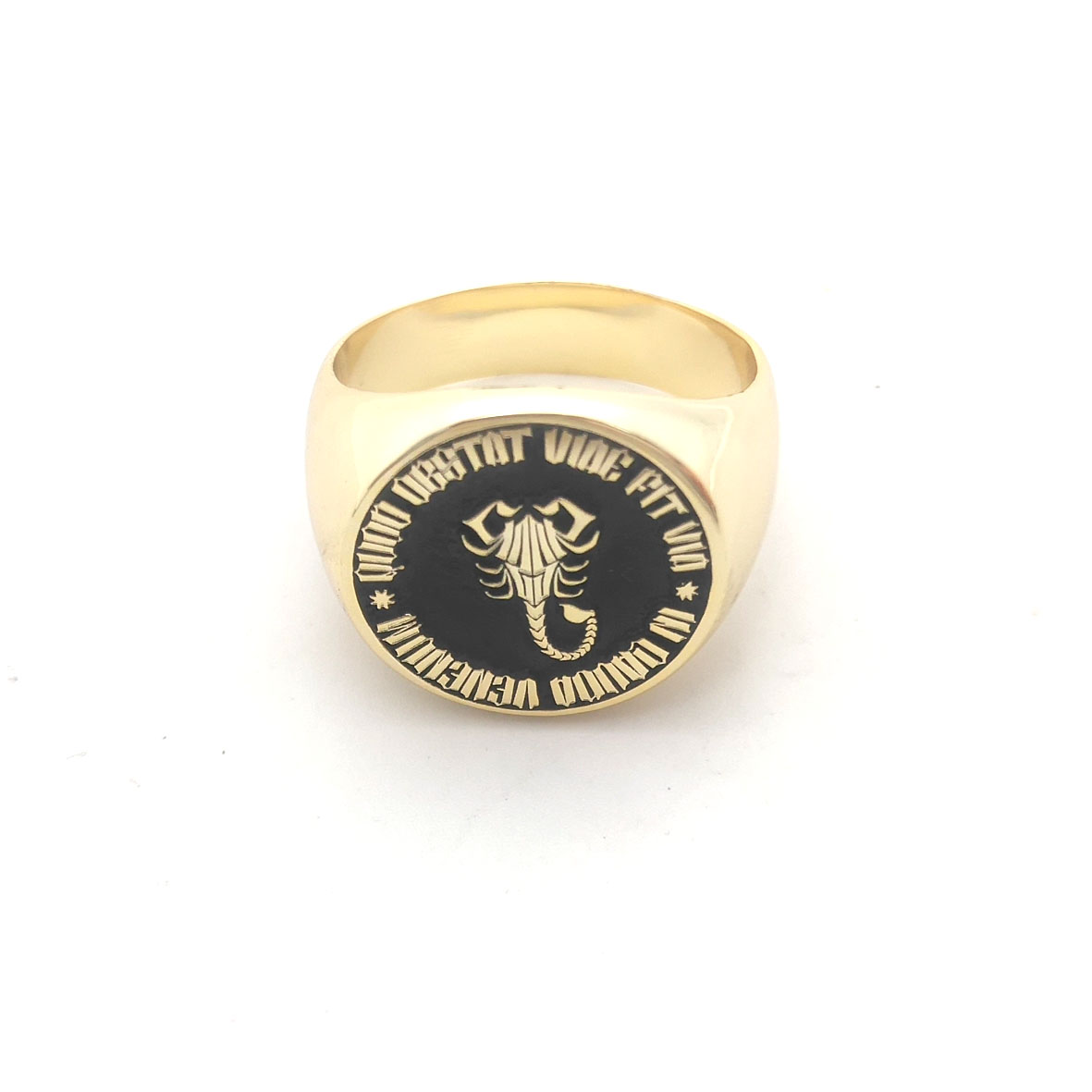 Custom Engraved 17mm Round Top - Signet Ring Men incelemesi ve fiyatı