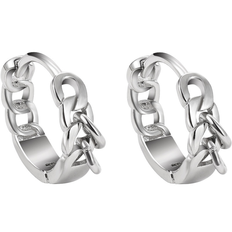 Trendy Silver 925 Hoops Earrin - Men'S Accessories Drop Shipping incelemesi ve fiyatı