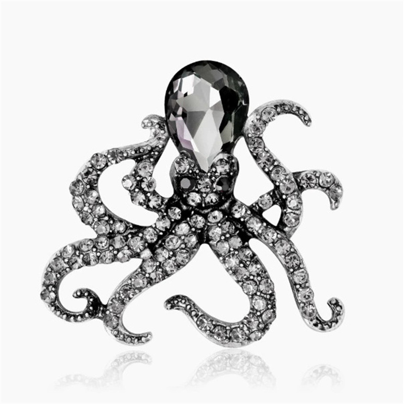 1Pc Retro Octopus Brooch for M - Men'S Accessories Trends 2025 incelemesi ve fiyatı