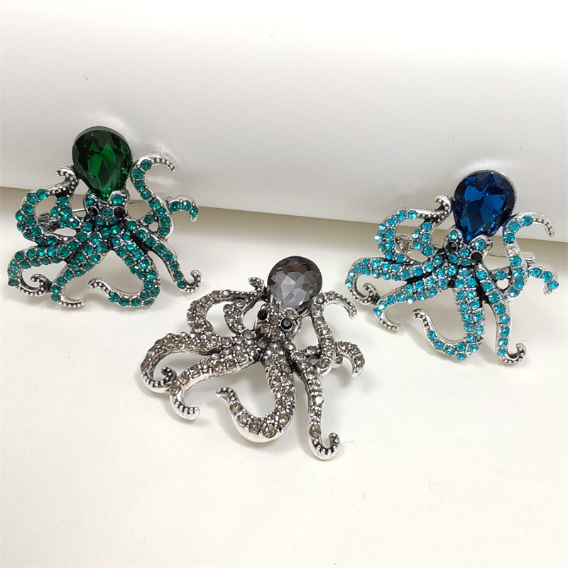 1Pc Retro Octopus Brooch for M - Men'S Accessories Trends 2025 incelemesi ve fiyatı