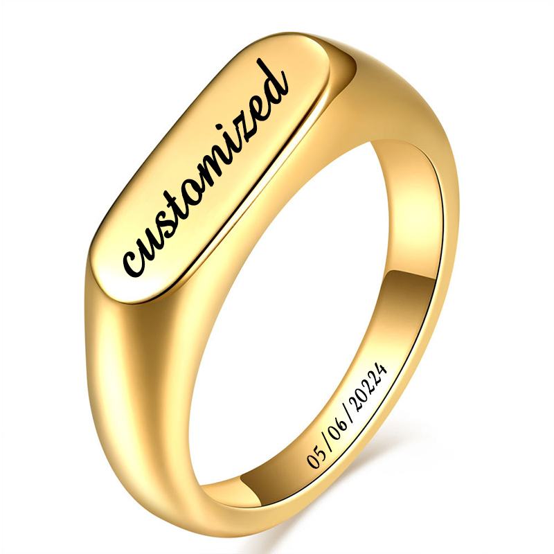 Customizable Stainless Steel S - Signet Ring Men incelemesi ve fiyatı