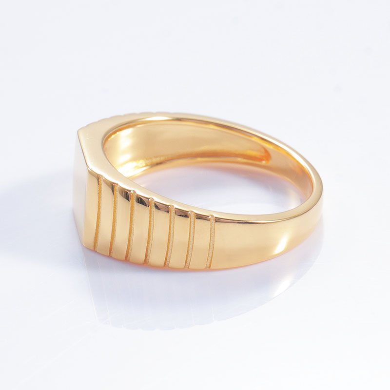 Provence 10K Yellow Gold Squar - Signet Ring Men incelemesi ve fiyatı