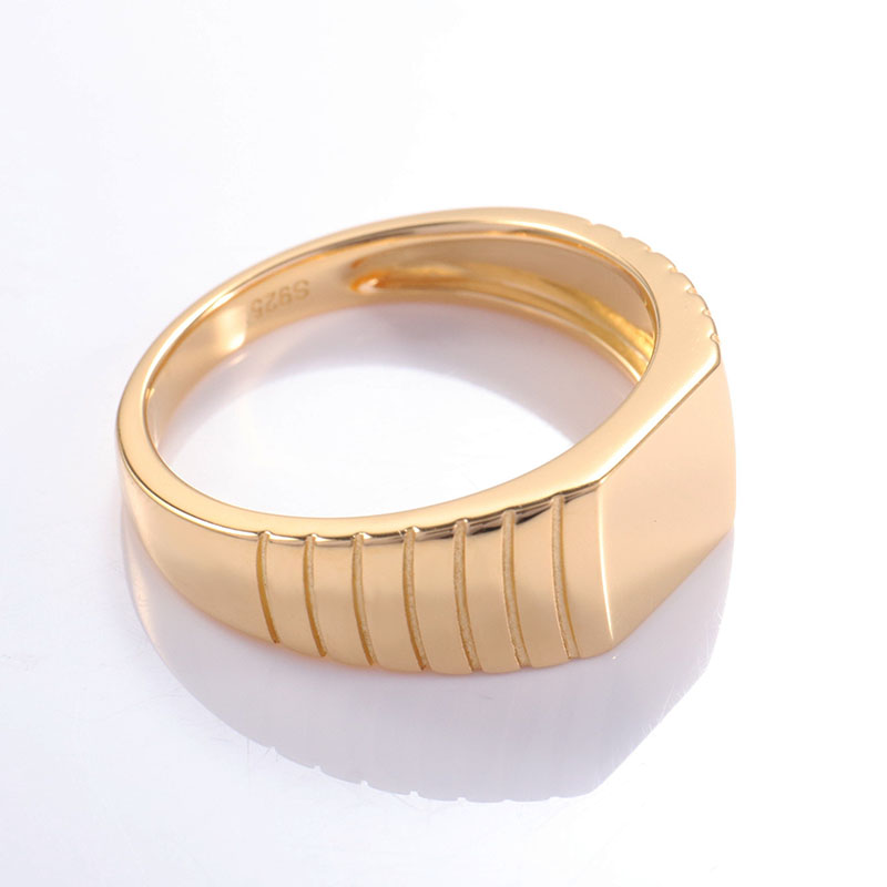 Provence 10K Yellow Gold Squar - Signet Ring Men incelemesi ve fiyatı