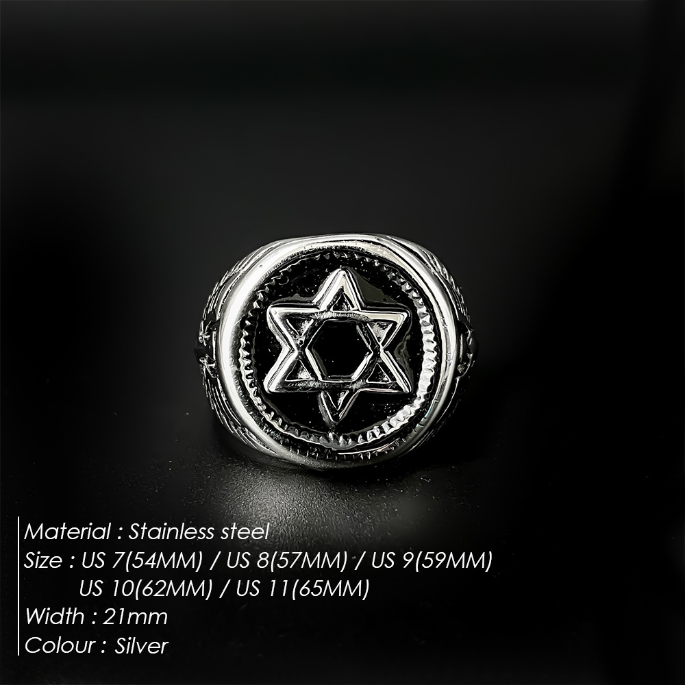 Vintage Star of David Ring for - Signet Ring Men incelemesi ve fiyatı