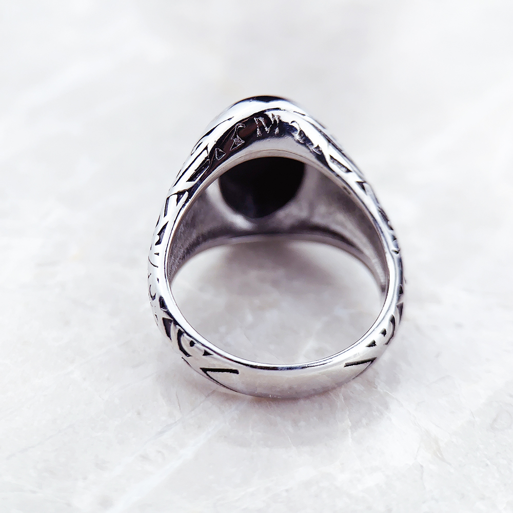 Black Oval Signet Ring Europe  - Signet Ring Men incelemesi ve fiyatı