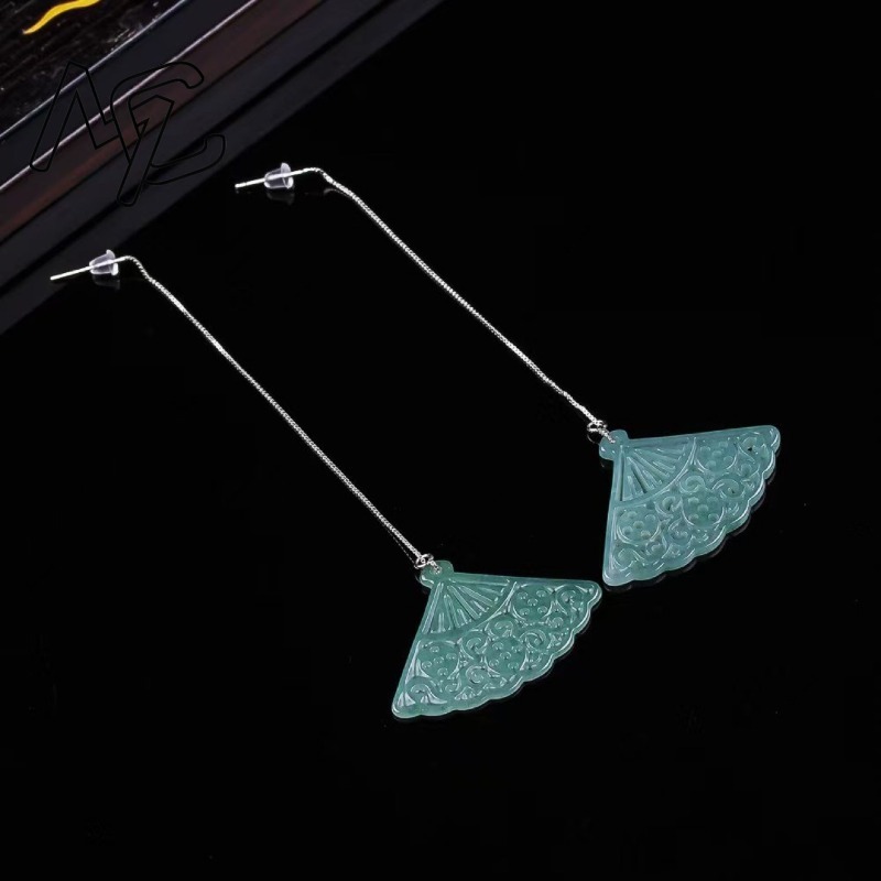 Natural Blue Water Emerald Jad - Men'S Accessories Drop Shipping incelemesi ve fiyatı