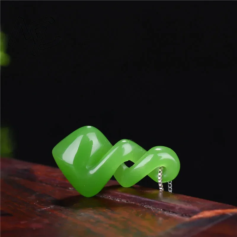 Natural Hetian Jade Green Colo - Men'S Accessories Drop Shipping incelemesi ve fiyatı