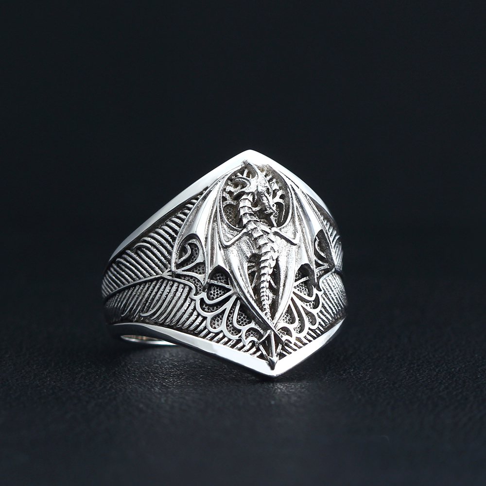 Flying Dragon Signet Vinking D - Signet Ring Men incelemesi ve fiyatı