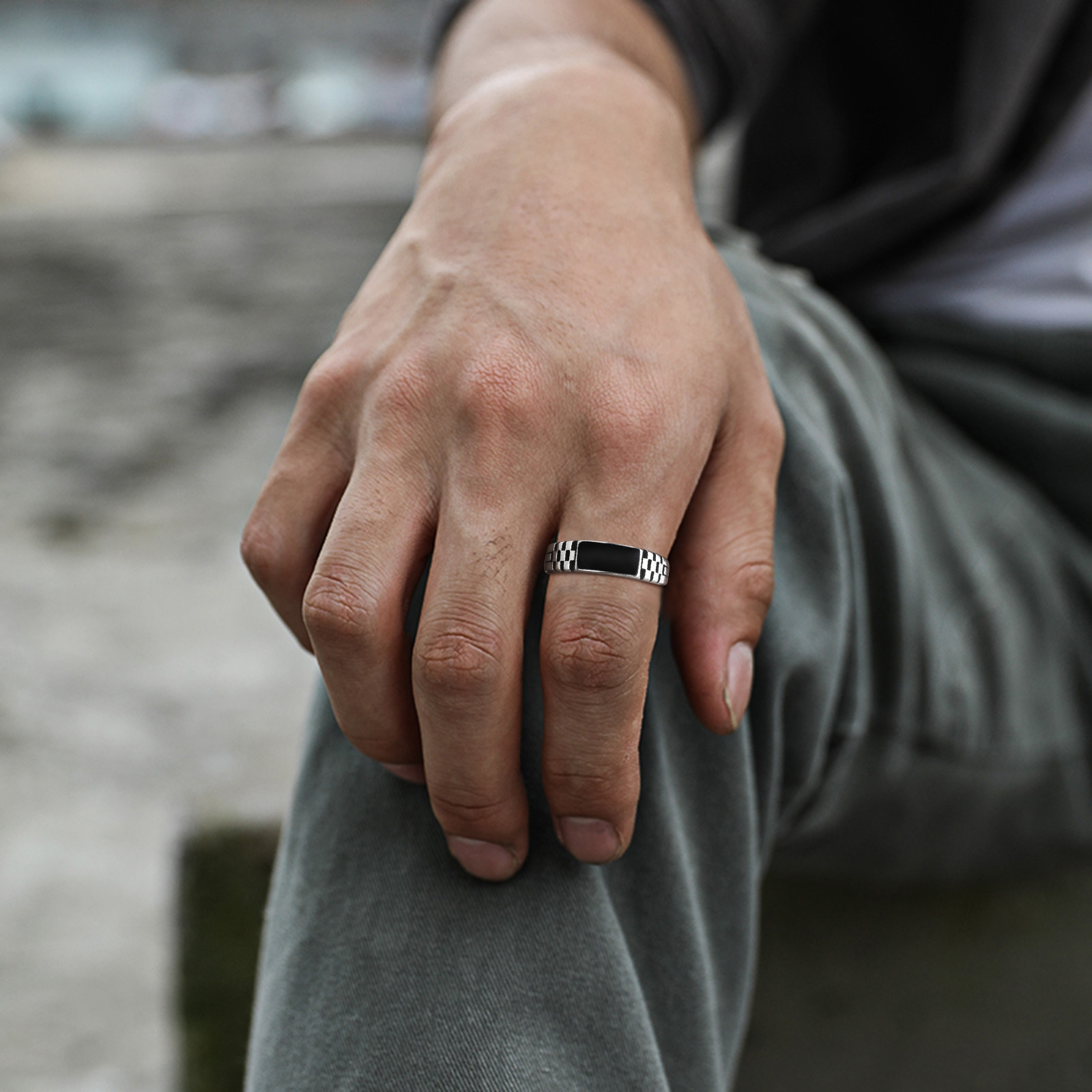 Vnox Mens Open Rings, Black En - Signet Ring Men incelemesi ve fiyatı