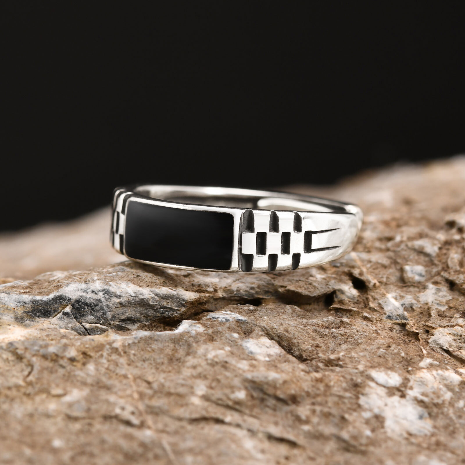 Vnox Mens Open Rings, Black En - Signet Ring Men incelemesi ve fiyatı