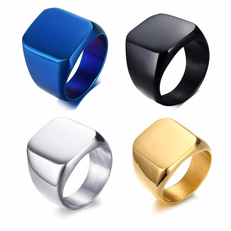 Vnox Free Personalized Stamp R - Signet Ring Men incelemesi ve fiyatı