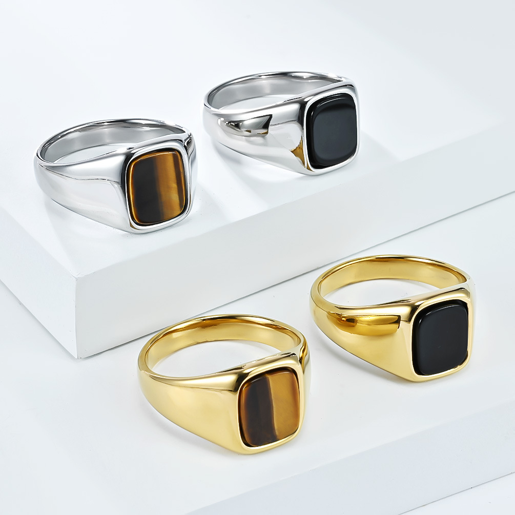 New Fashion Vintage Stainless  - Signet Ring Men incelemesi ve fiyatı