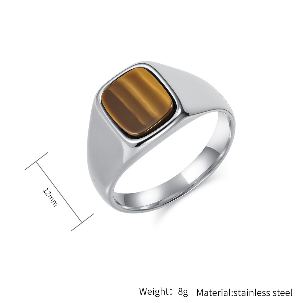 New Fashion Vintage Stainless  - Signet Ring Men incelemesi ve fiyatı