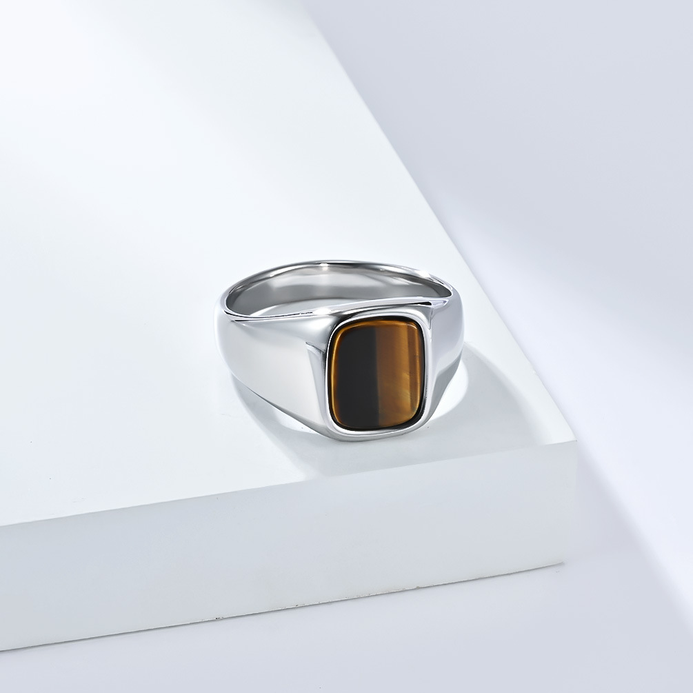 New Fashion Vintage Stainless  - Signet Ring Men incelemesi ve fiyatı