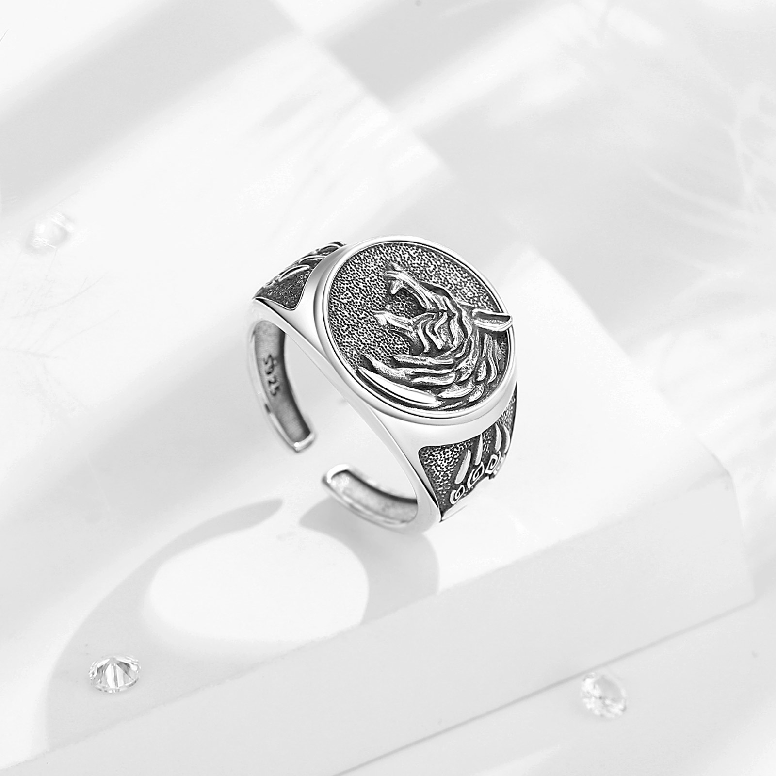 Eudora 925 Sterling Silver Vik - Signet Ring Men incelemesi ve fiyatı