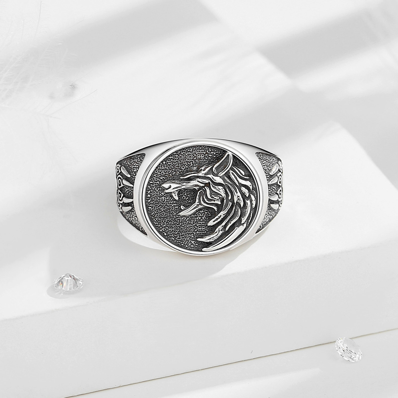 Eudora 925 Sterling Silver Vik - Signet Ring Men incelemesi ve fiyatı
