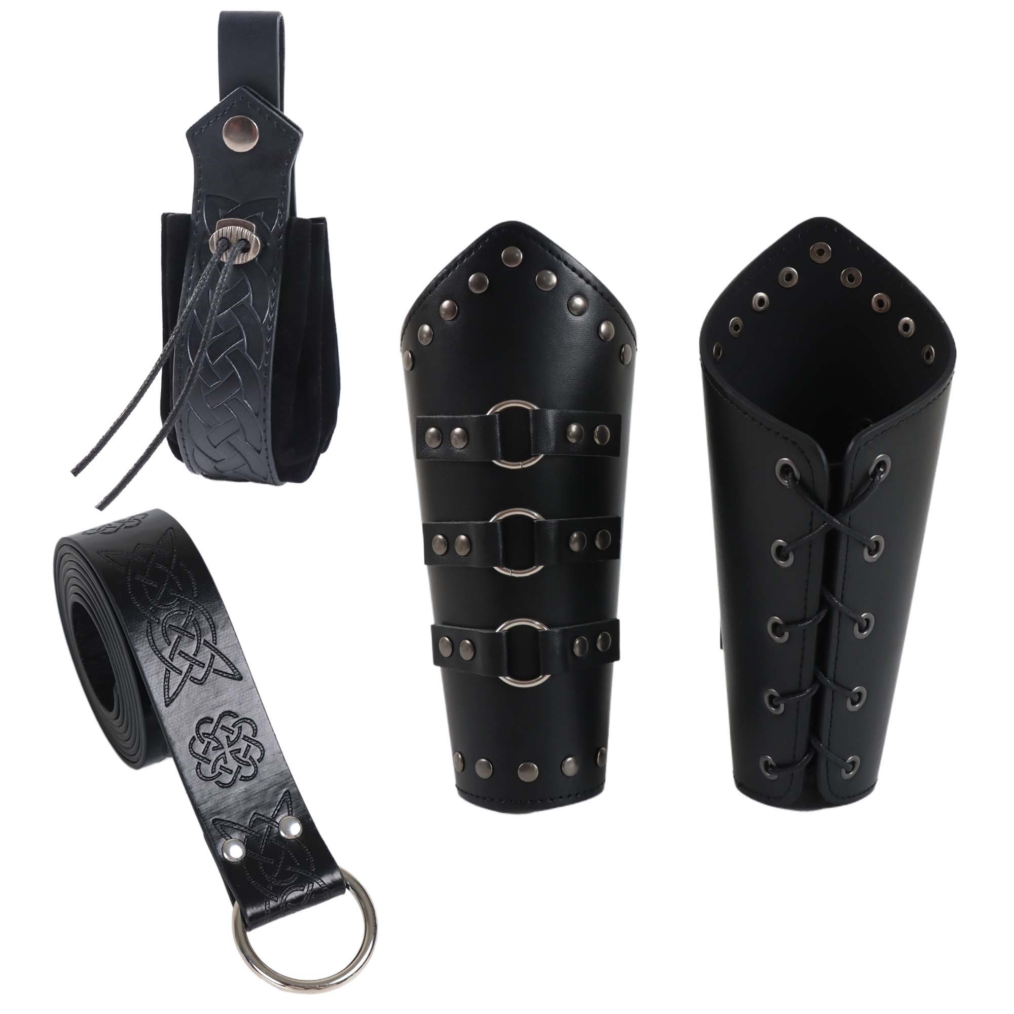 Men Arm Armor PU Leather Medie - Men'S Viking Accessories incelemesi ve fiyatı