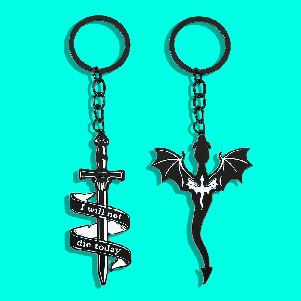 Fourth Wing Black Dragon Keych - Men'S Accessories And Jewelry incelemesi ve fiyatı