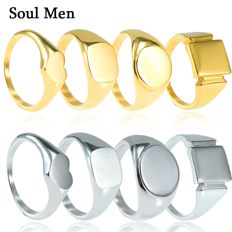 Soul Men Titanium Steel Rings  - Signet Ring Men incelemesi ve fiyatı
