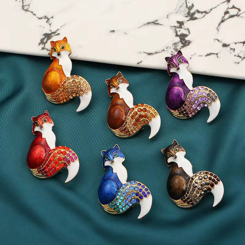 1Pc Retro Fox Brooch for Men W - Men'S Accessories Trends 2025 incelemesi ve fiyatı