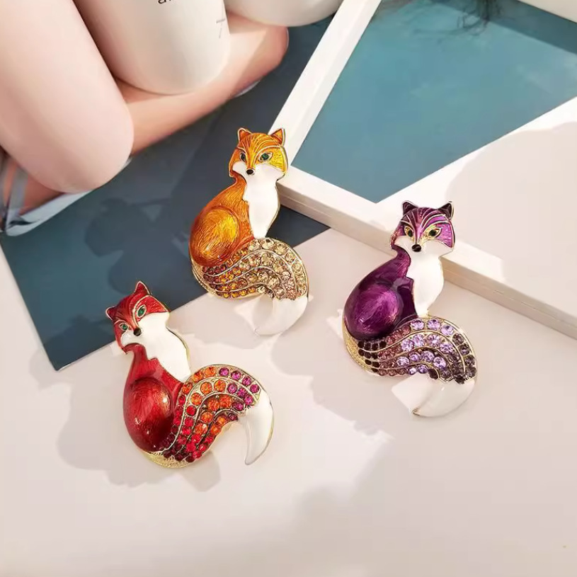 1Pc Retro Fox Brooch for Men W - Men'S Accessories Trends 2025 incelemesi ve fiyatı