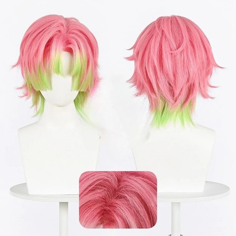 Kanroji Mitsuri Cosplay Wig Pi - Men Accessories For Suit incelemesi ve fiyatı