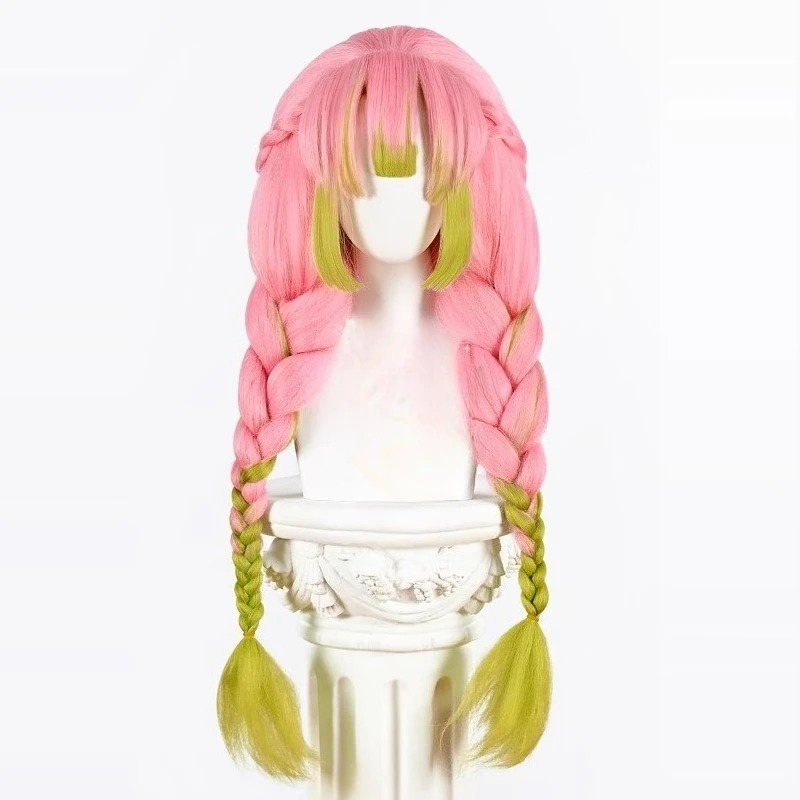Kanroji Mitsuri Cosplay Wig Pi - Men Accessories For Suit incelemesi ve fiyatı