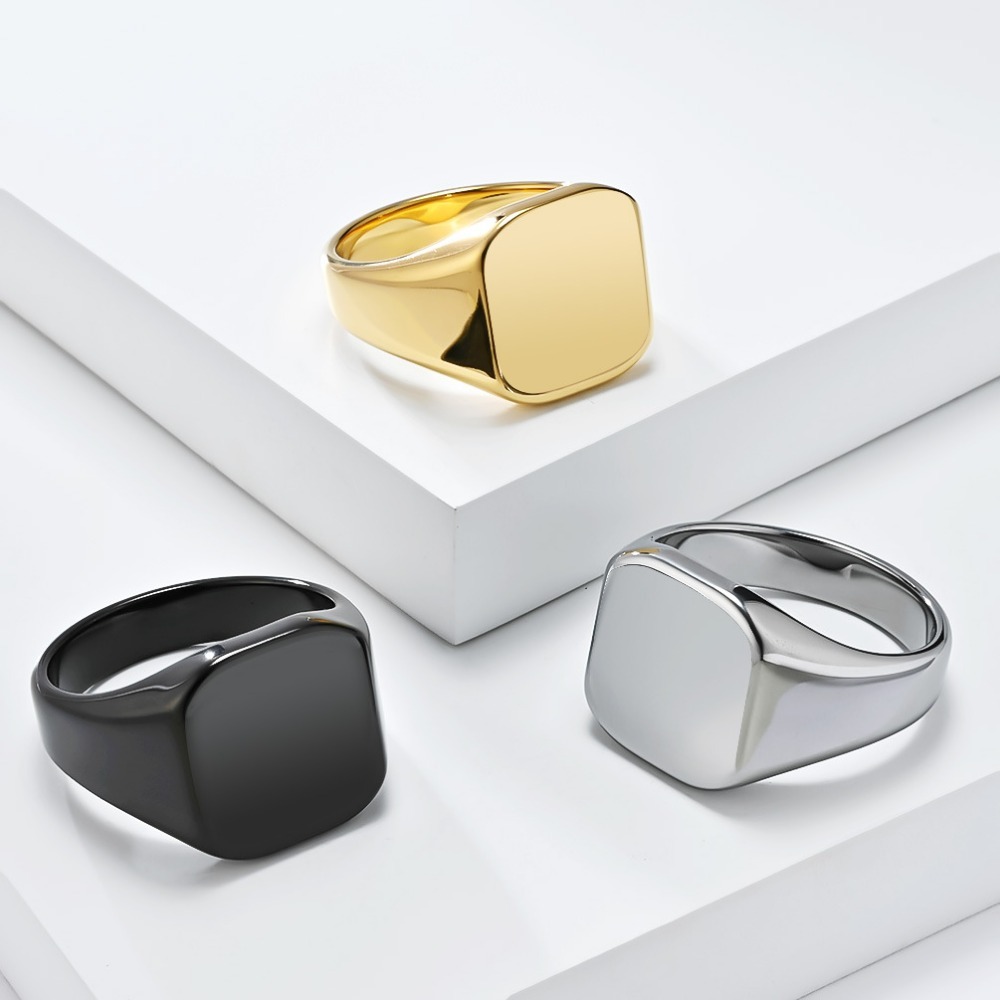 Somen Signet Square Tungsten C - Signet Ring Men incelemesi ve fiyatı
