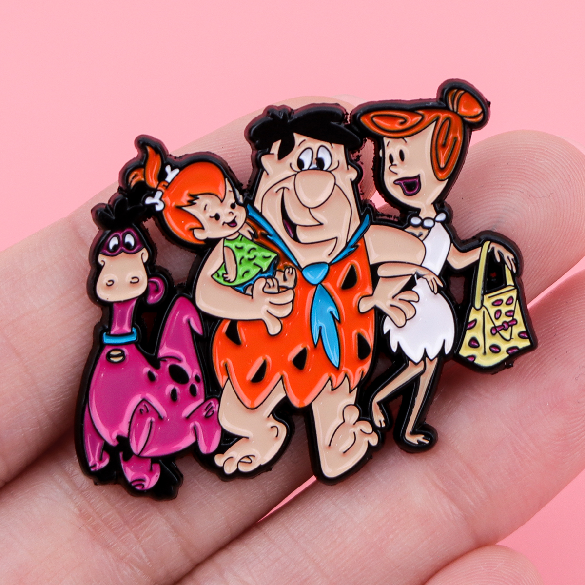 Cartoon Dinosaur Enamel Pin Ba - Men'S Accessories And Jewelry incelemesi ve fiyatı