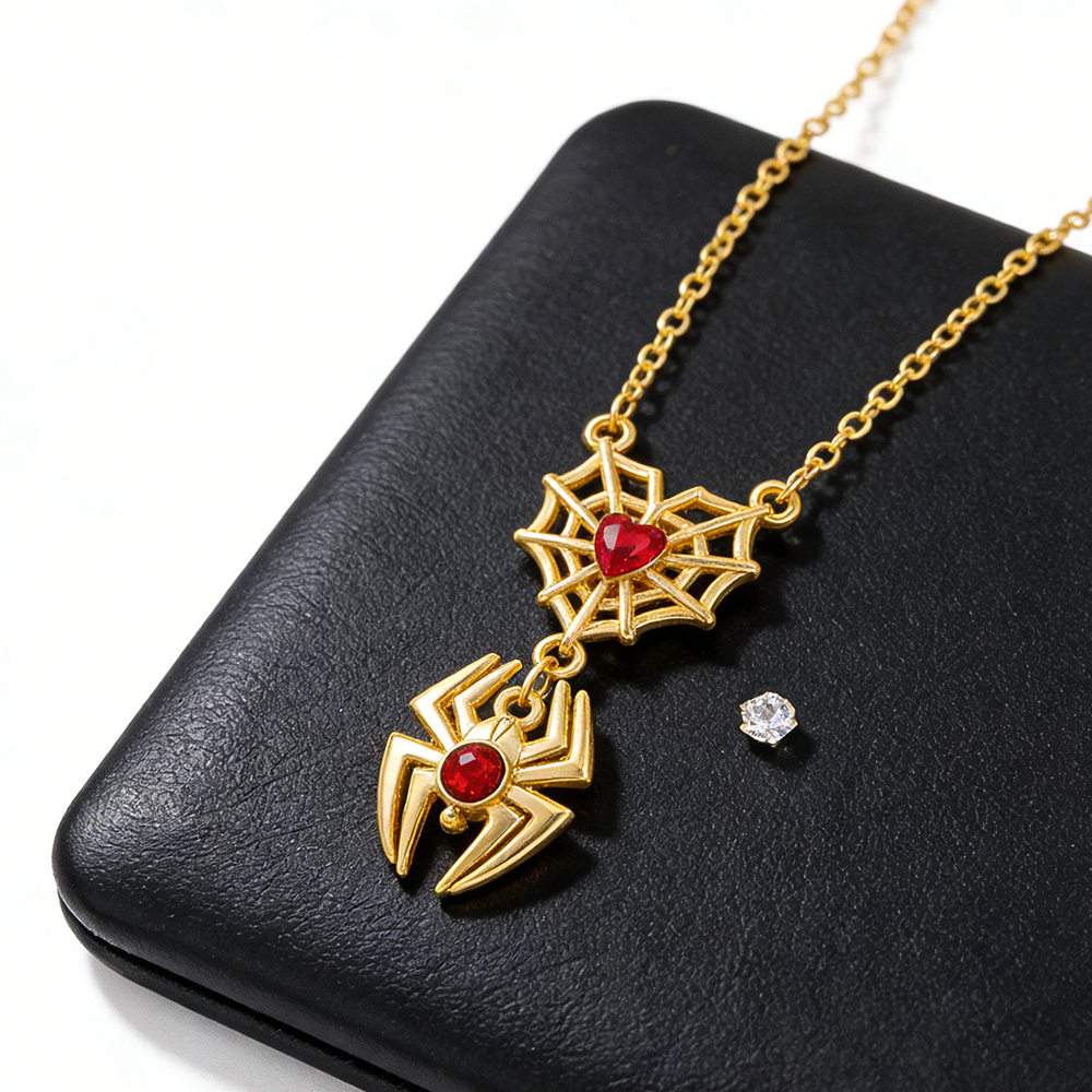 Spiderman Retro Web Heart Neck - Men'S Accessories And Jewelry incelemesi ve fiyatı