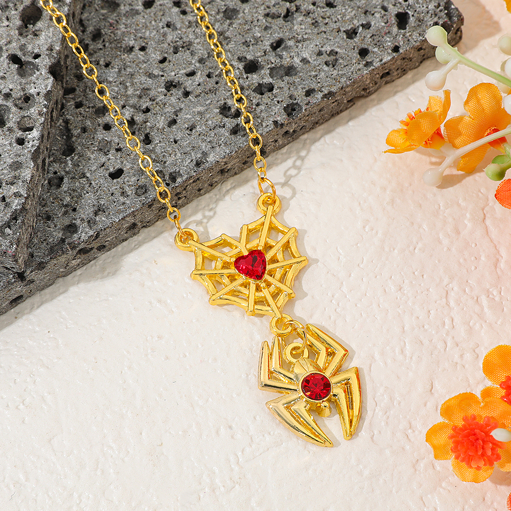 Spiderman Retro Web Heart Neck - Men'S Accessories And Jewelry incelemesi ve fiyatı
