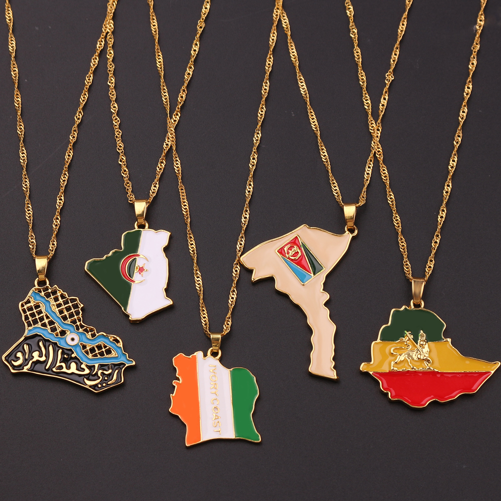 Fashion Trend World Map Neckla - Men'S Accessories And Jewelry incelemesi ve fiyatı