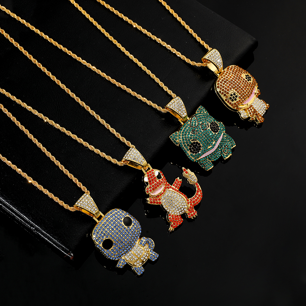 Diamond Studded Squirtle Neckl - Men'S Accessories And Jewelry incelemesi ve fiyatı