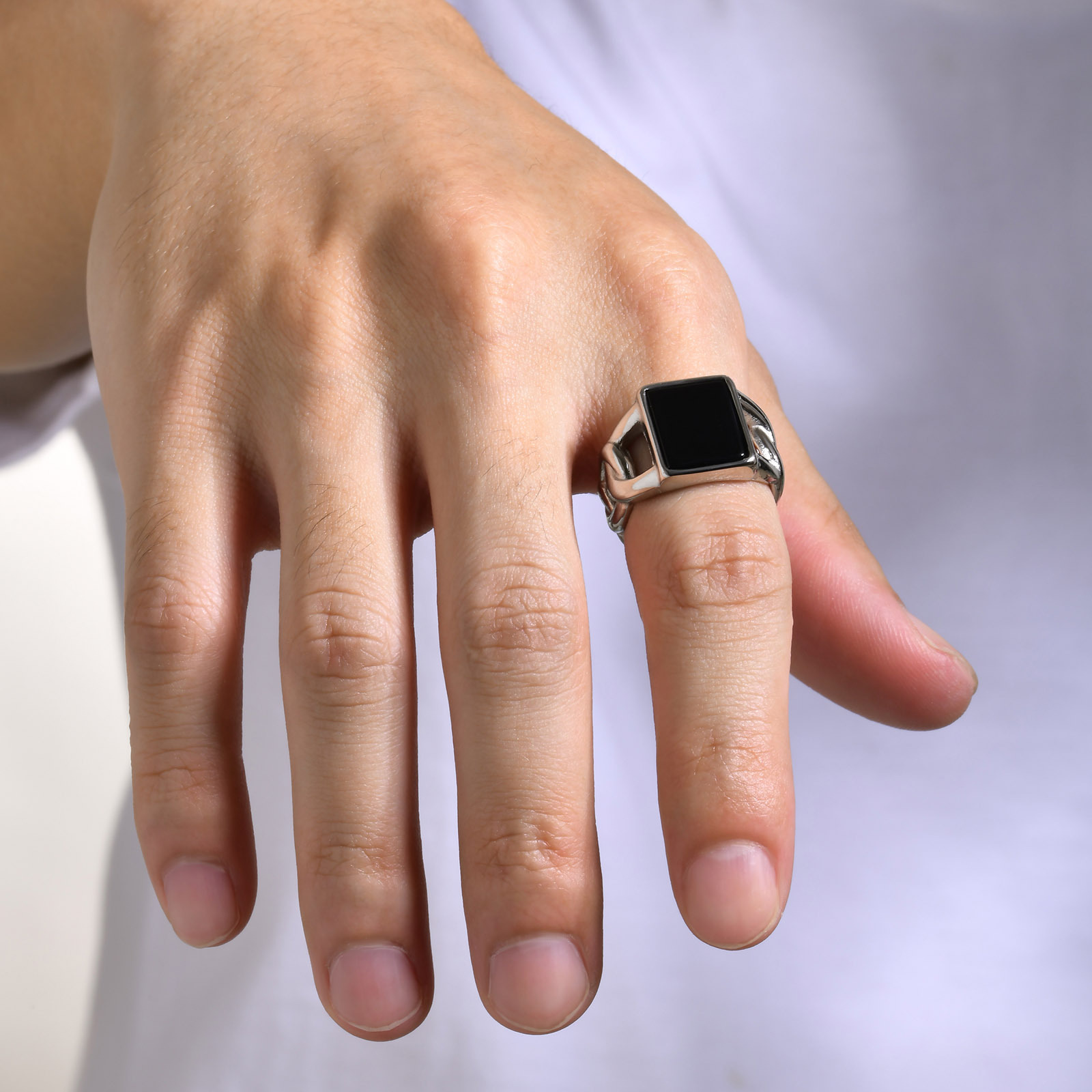 Punk Vintage Stainless Steel S - Signet Ring Men incelemesi ve fiyatı