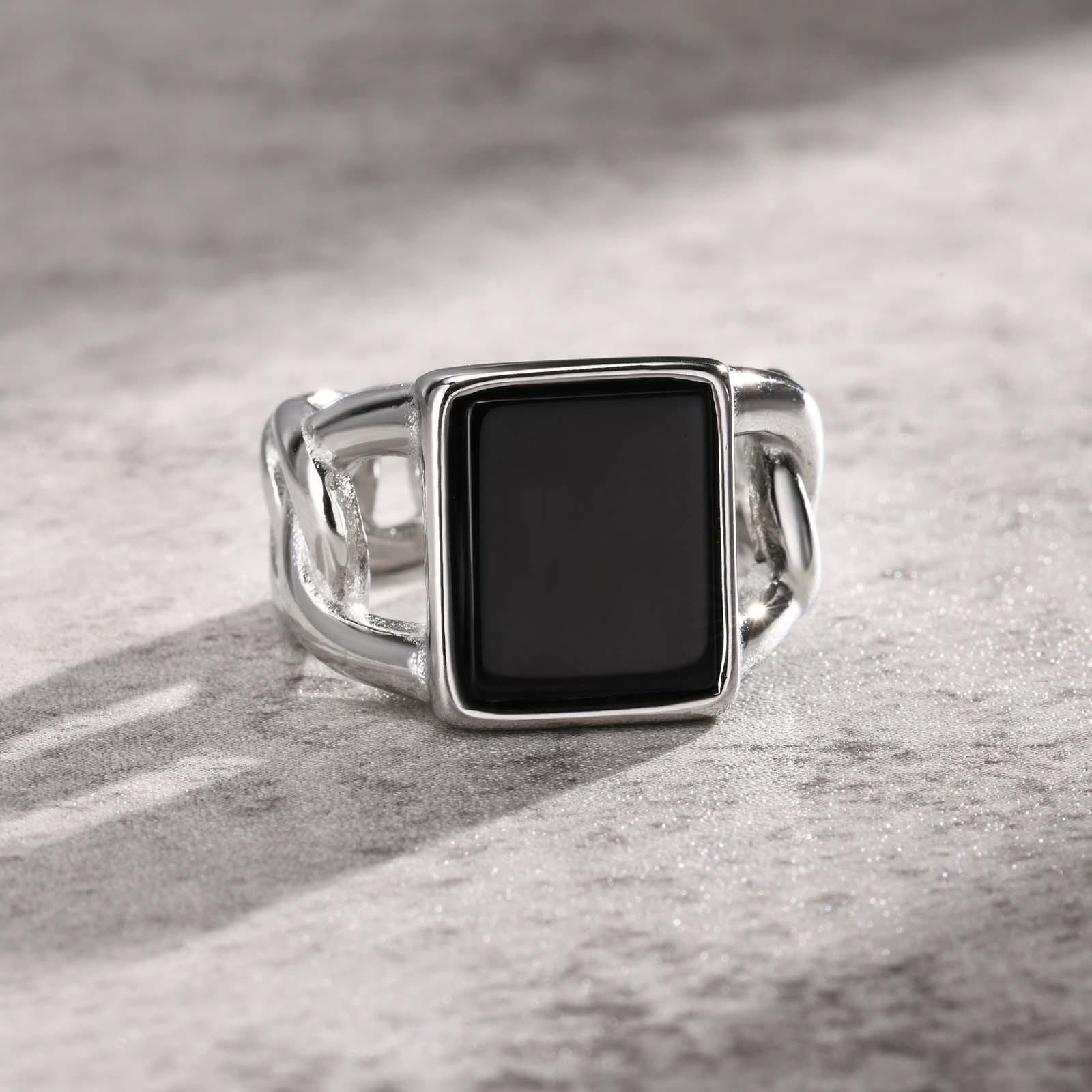 Punk Vintage Stainless Steel S - Signet Ring Men incelemesi ve fiyatı