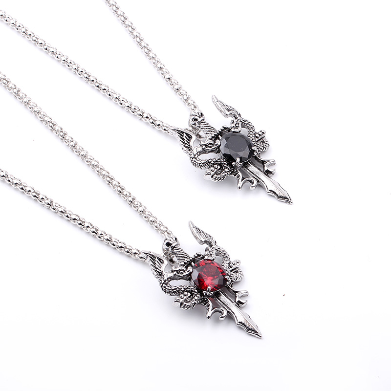 Double Dragon Black Gem Cross  - Men'S Accessories And Jewelry incelemesi ve fiyatı