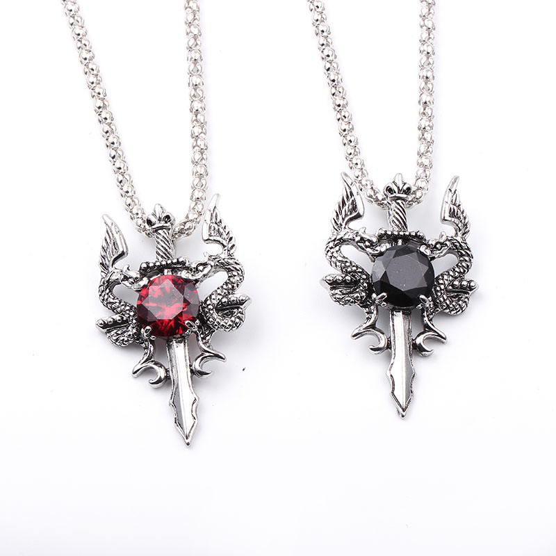 Double Dragon Black Gem Cross  - Men'S Accessories And Jewelry incelemesi ve fiyatı