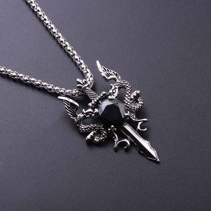 Double Dragon Black Gem Cross  - Men'S Accessories And Jewelry incelemesi ve fiyatı