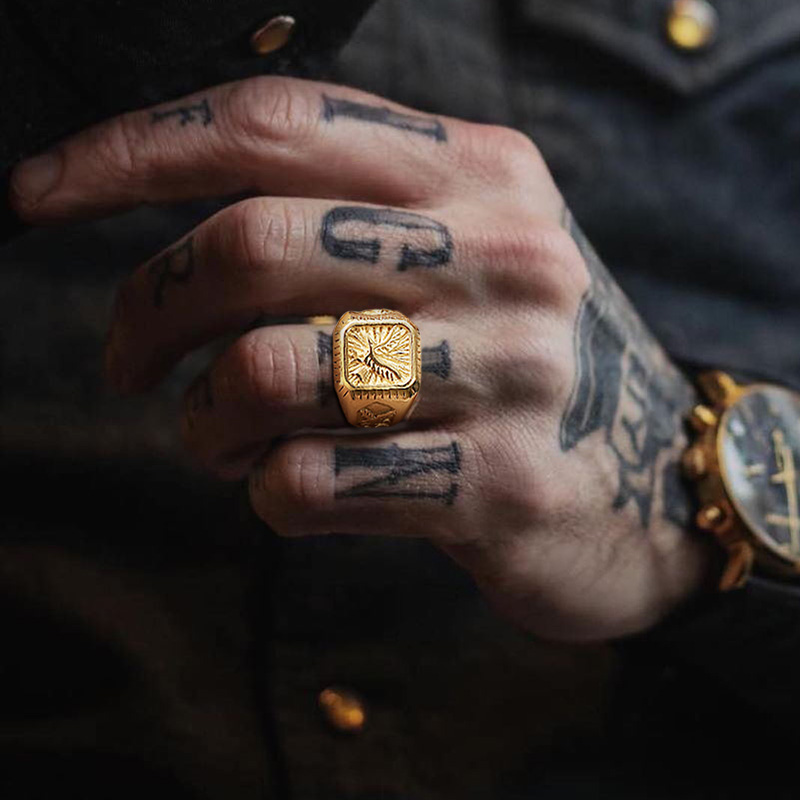 Bald Eagle Signet Ring For Men - Signet Ring Men incelemesi ve fiyatı