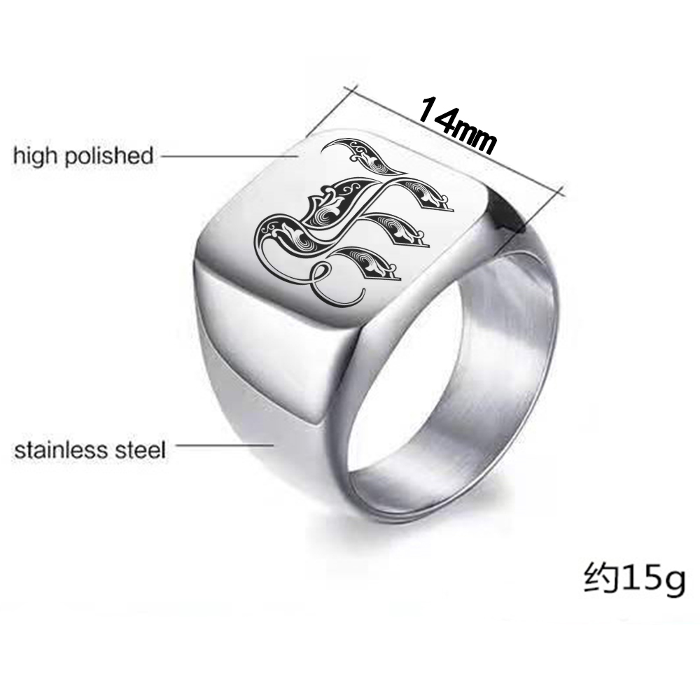 Personalised Initial Engrave A - Signet Ring Men incelemesi ve fiyatı