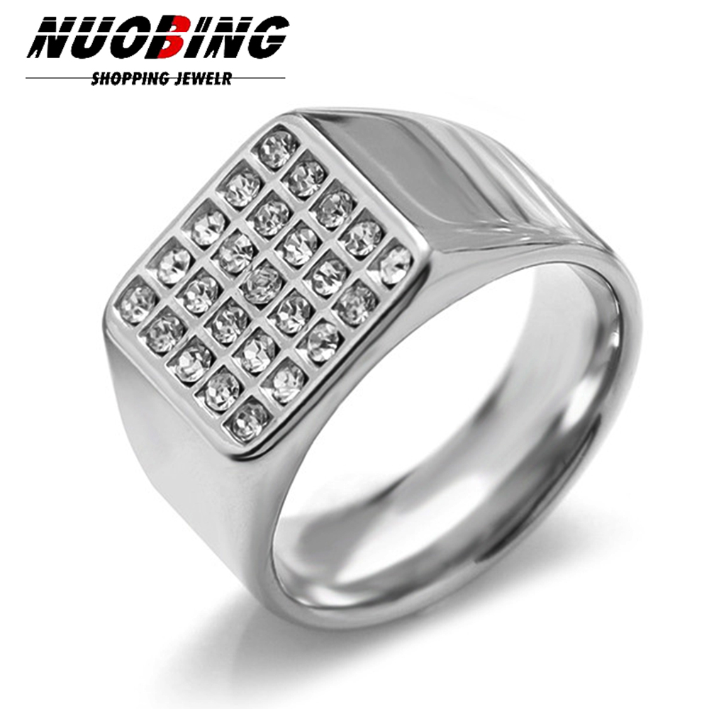 14mm Delicate Shiny Cubic Zirc - Signet Ring Men incelemesi ve fiyatı