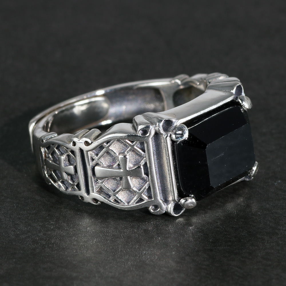 Vintage Punk Silver 925 Jewelr - Signet Ring Men incelemesi ve fiyatı
