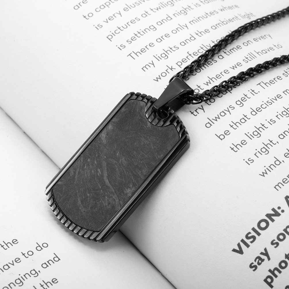 Carbon Fiber Pendant Stainless - Men Accessories List incelemesi ve fiyatı