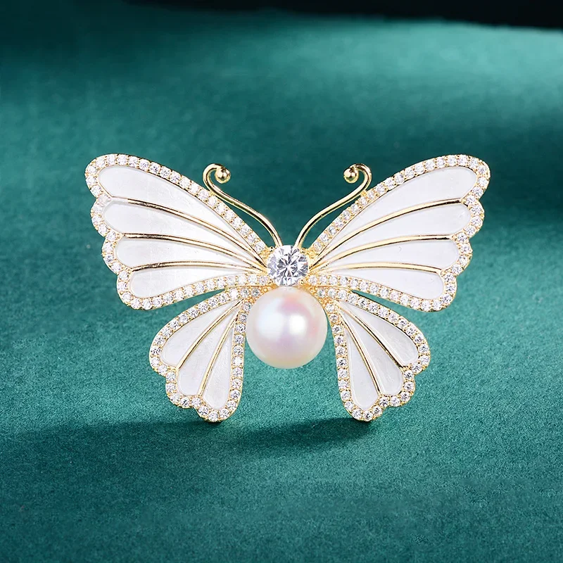 1Pc Chic Pearl Butterfly Brooc - Men'S Accessories Trends 2025 incelemesi ve fiyatı